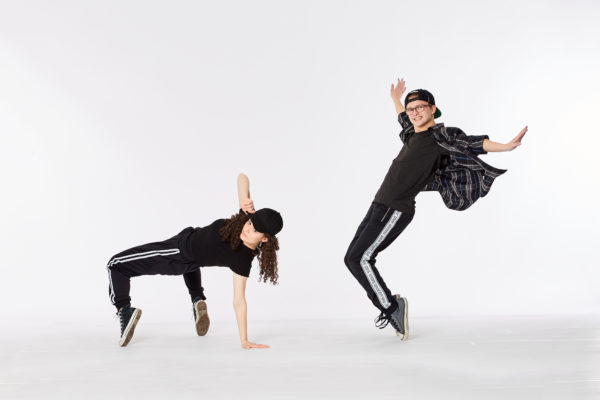 Couple Performing Hip Hop Dance Routine