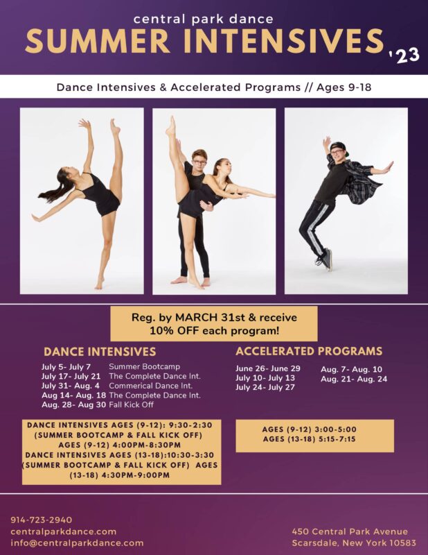 Summer 2023Dance Intensives & Accelerated Programs Ages
